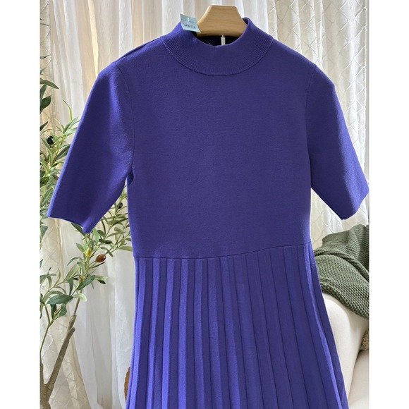 Ann Taylor Petites Size Small New With Tags Blue‎ Mid Length Dress - Picture 2 of 10